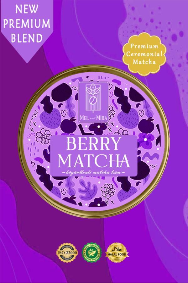 Mel And Mira Böğürtlen Aromalı Matcha Tozu 25G, Berry Matcha Powder - Image 1