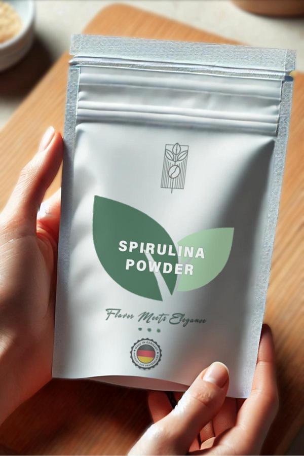 Mel And Mira Organik Spirulina Tozu 100G, Premium Spirulina Powder ( Glutensiz, Vegan, Katkısız ) - Image 1