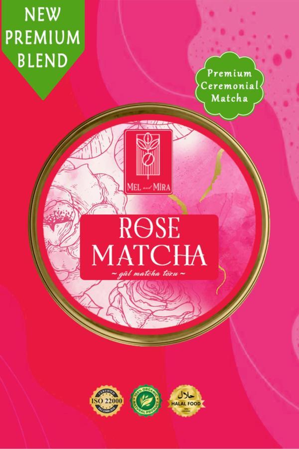 Mel And Mira Gül Aromalı Matcha Tozu 25G, Rose Matcha Powder - Image 1