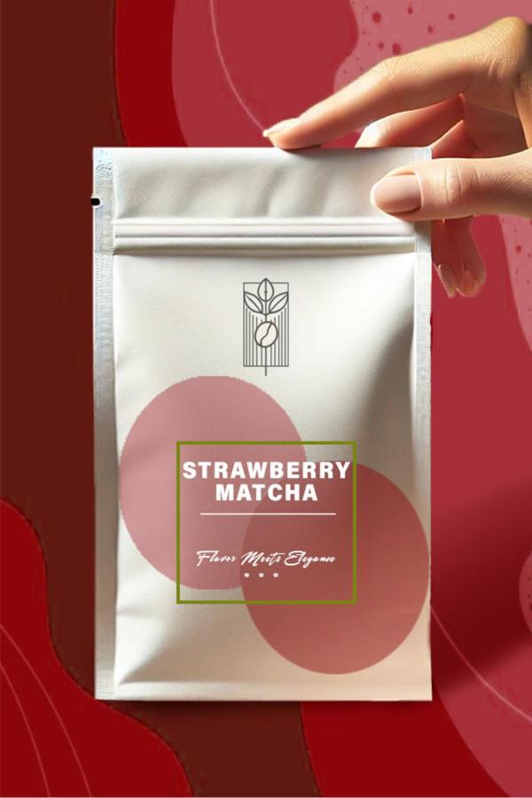 Mel And Mira Çilek Aromalı Matcha Tozu 50G, Strawberry Matcha Powder - Image 1