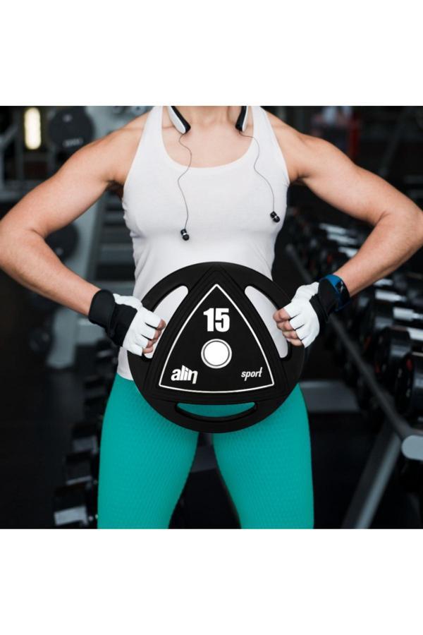 Powerhand 15 Kg Profesyonel Kauçuk Kaplı Olimpik Plaka - Image 1