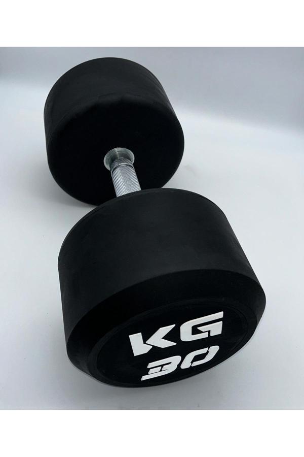 Alinsport Krom Kaplı Kauçuk Dumbbell 30 Kg - Image 1