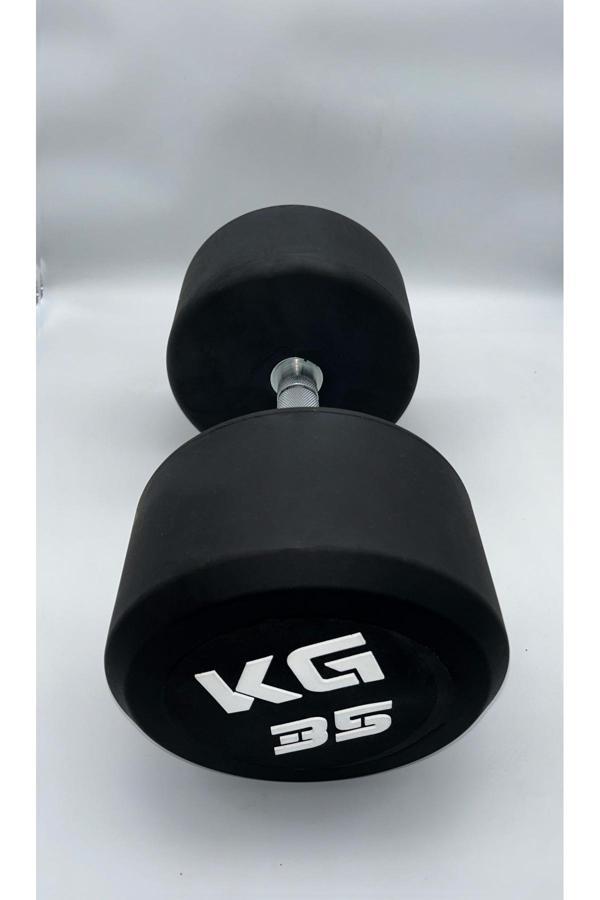 Alinsport Krom Kaplı Kauçuk Dumbbell 35 Kg - Image 1