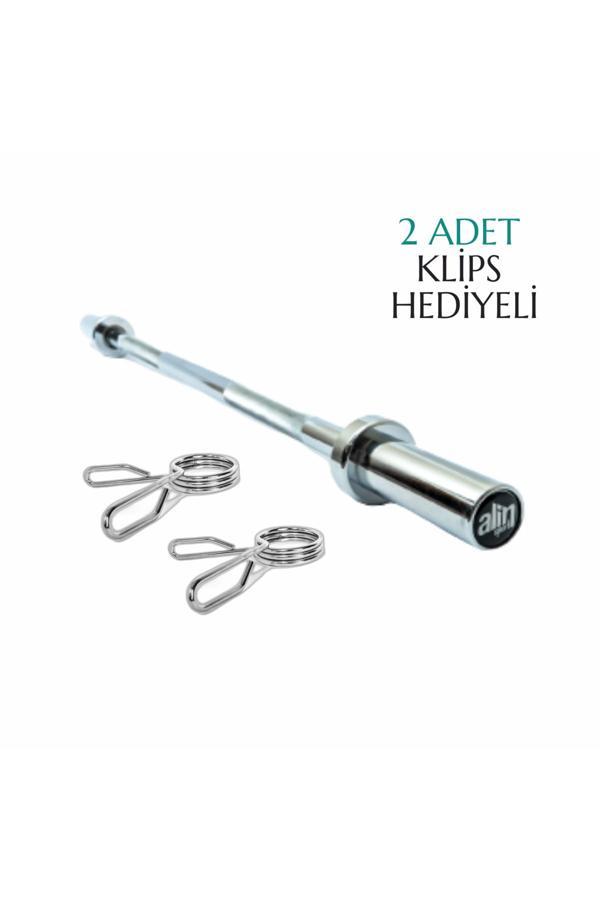 Alinsport 120 Cm Profesyonel Olimpik Bar 2 Adet Klips Hediyeli - Image 1