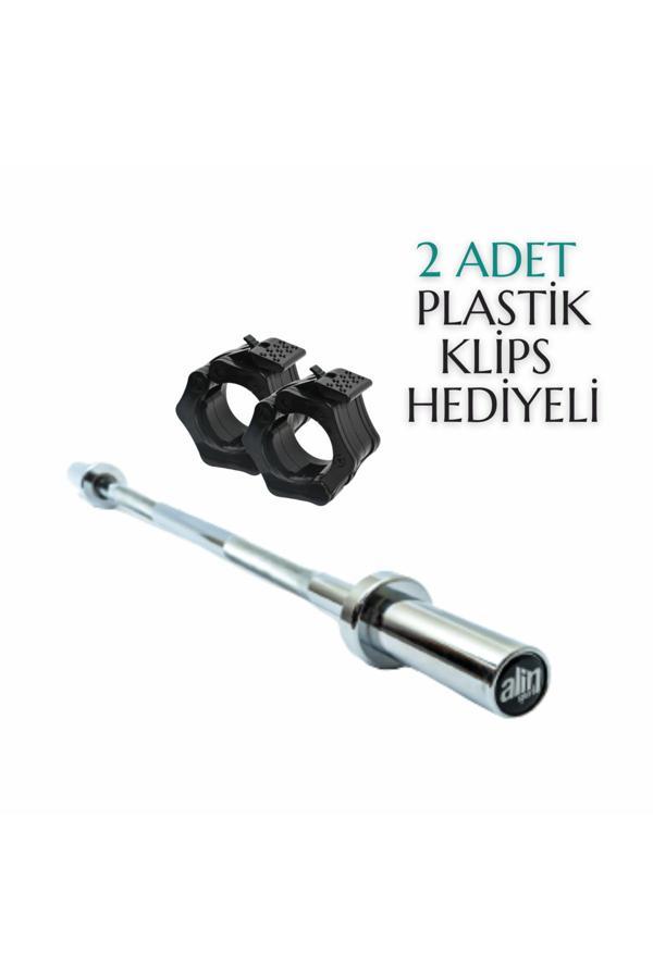 Alinsport 218 Cm Profesyonel Olimpik Bar 2 Adet Klips - Image 1