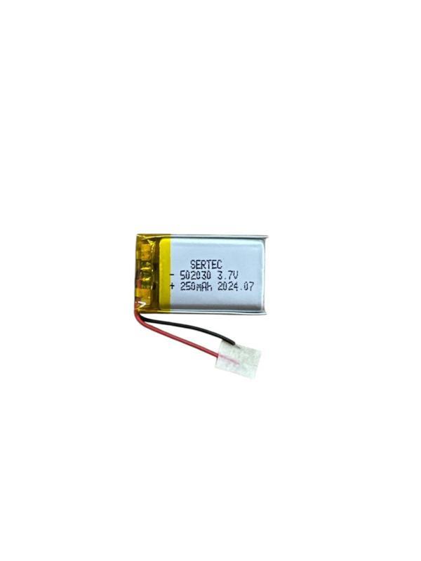 502030 3.7V 250 MAh Li-Polymer Pil Devreli/1.5A - Image 1