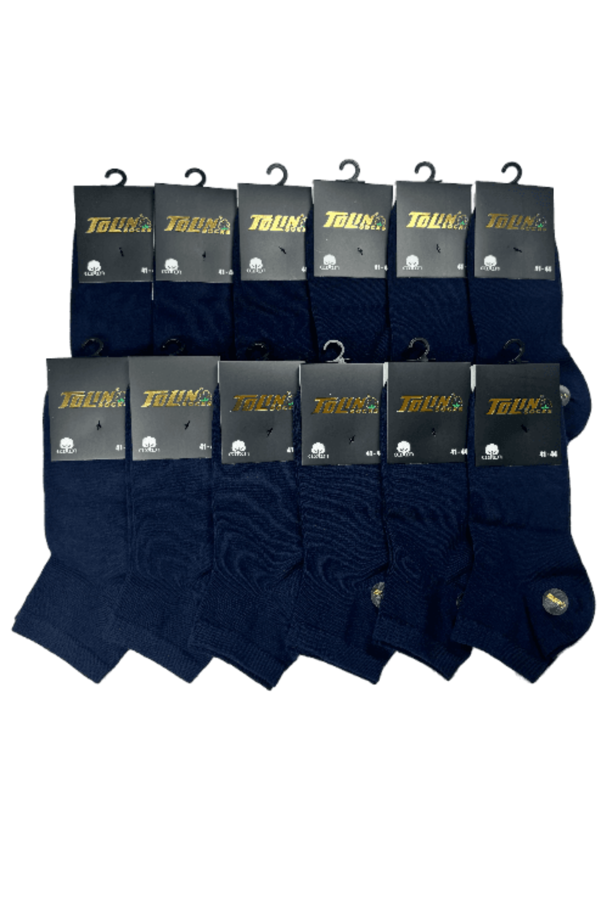 Erkek 12 li Pamuk Patik Çorap Seti 10370 - Image 1