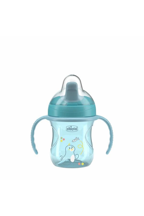 Chicco YARI YUMUŞAK UÇLU BARDAK 6 AY ERKEK YENI - Image 1