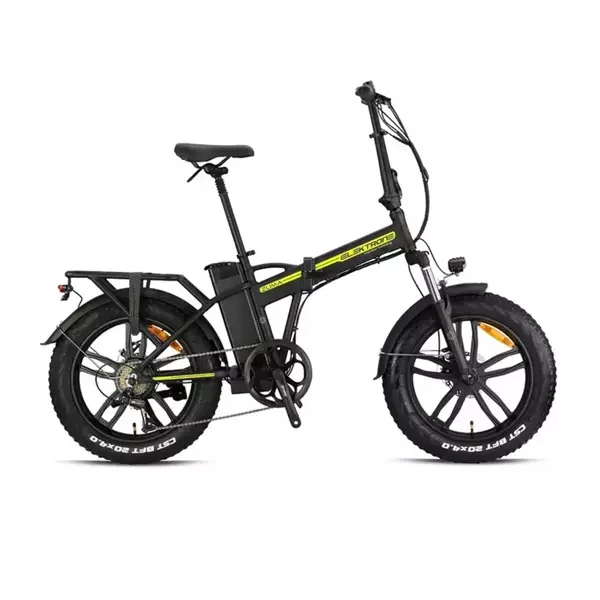 Kron Elektrone Zuma 20 JANT 7 Vites M.Disc Mat Siyah Neon Sarı Katlanır Elektrikli Bisiklet - Image 1