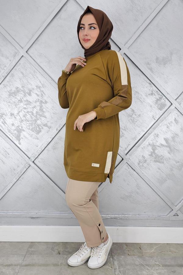 KADIN KOLLARI KOMBİNLİ TESETTÜR TUNİK - Image 1