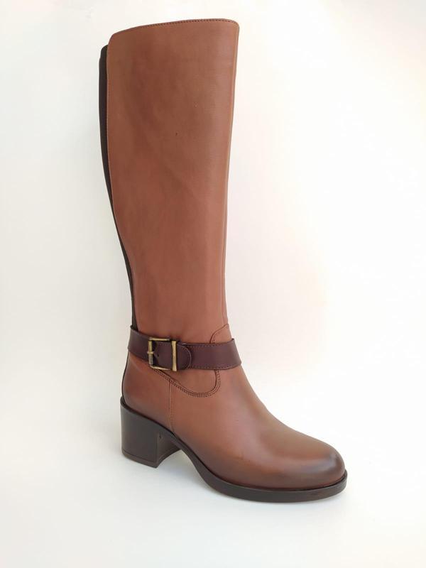 VENÜS 1950912K TOPUKLU  DERİ KADIN BİNİCİ ÇİZME - Image 1