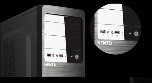 VENTO VS114F 300W Siyah Mid Tower ATX Kasa - Image 1