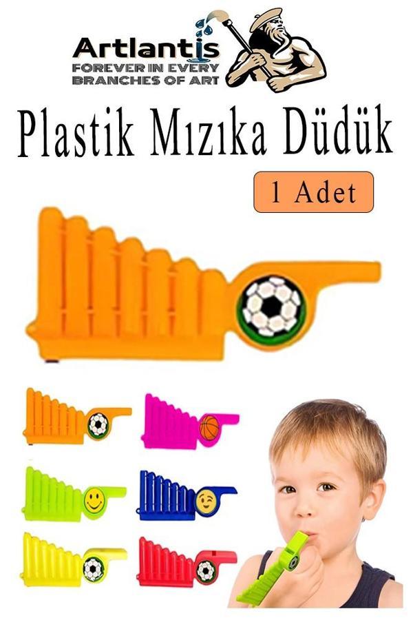 Mızıka Düdük 1 Adet Plastik Mızıka Plastik Düdük Nostalji Mızıka Oyuncak Karne Sınıf Çocuk Hediye - Image 1