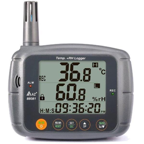 AZ 88081 Profesyonel Sıcaklık ve Nem Ölçer Kayıt Özellikli Datalogger - Image 1