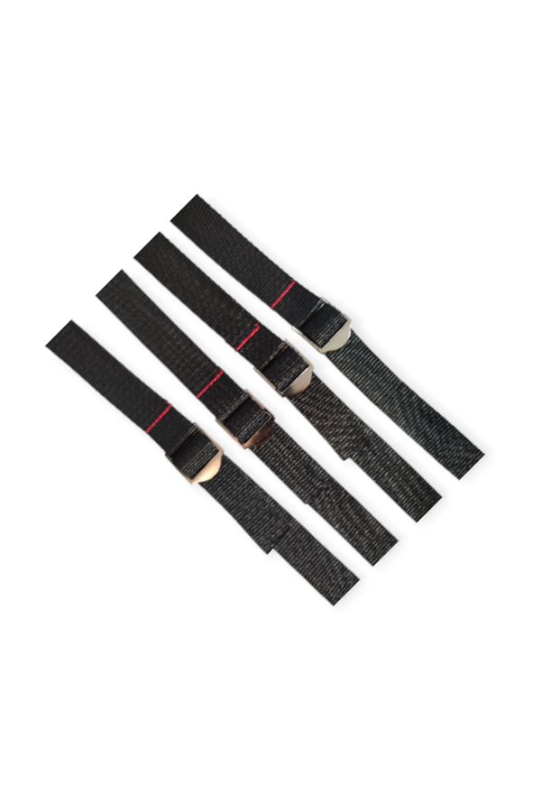 Naturecamp Straps Sıkıştırma Perlonu 1.5 Metre Metal Tokalı Dayanıklı Bağlama Kayışı 4 Adet - Image 1