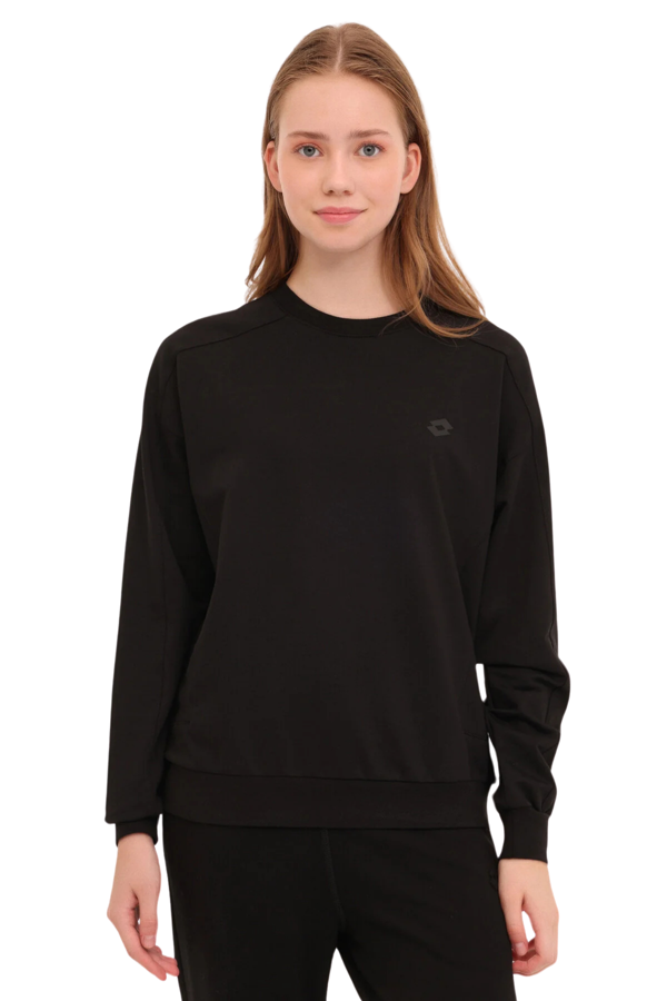 Lotto W-GIOVE C NECK SWT 4PR Siyah Kadın Sweatshirt 101897824 - Image 1