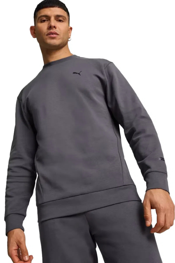 Puma Rad/Cal Crew Gri Erkek Sweatshirt 68161869 - Image 1