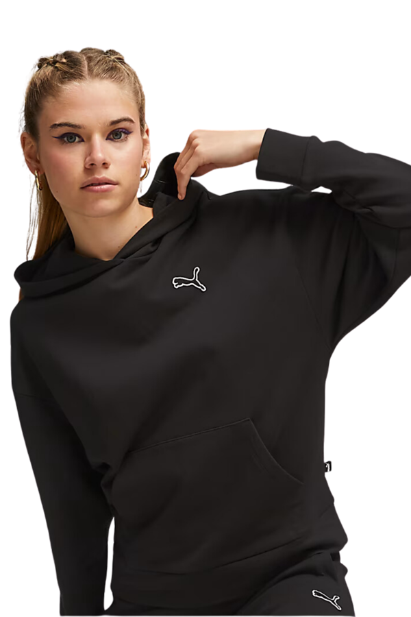 Puma Essentials Kapşonlu Kadın Siyah Sweatshirt 67598801 - Image 1