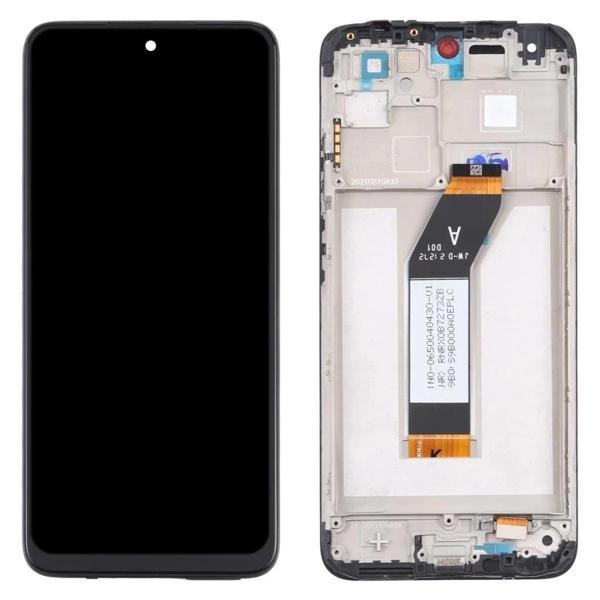Xiaomi Uyumlu Redmi 10 2022 Lcd Ekran Dokunmatik Siyah Çıtalı Servis - Image 1