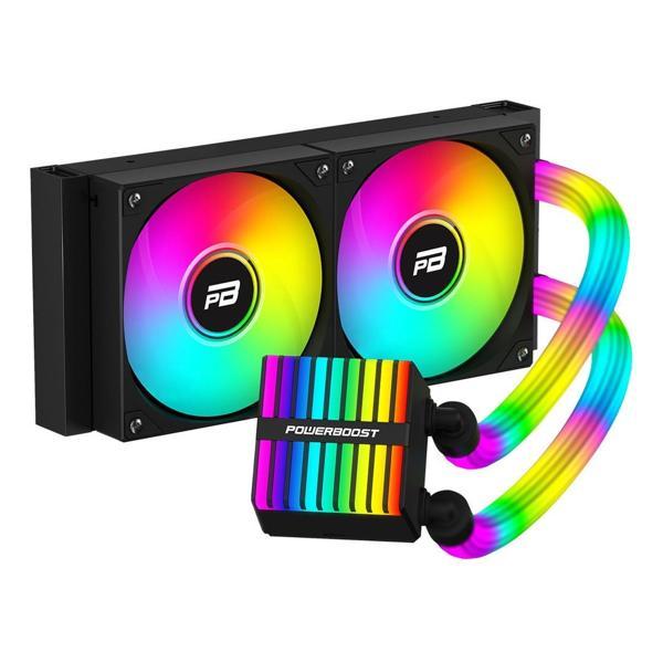 PowerBoost Legend 240 ARGB 240mm AM5/1700P Siyah İşlemci Sıvı Soğutucu - Image 1