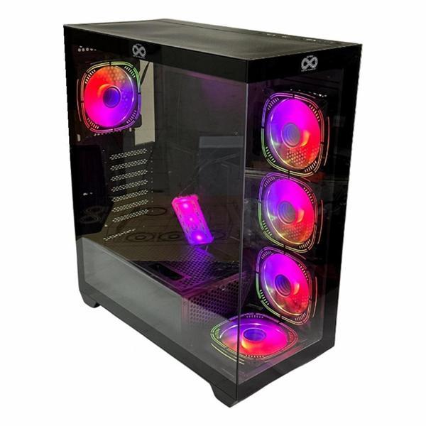 Aztech AZT101-B USB 3.0 RGB ATX Mid Tower Siyah Kasa - Image 1