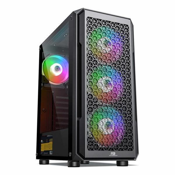 PowerBoost PB-P3385B 650W 80+ Bronz USB 3.2 LED ATX Mid Tower Siyah Kasa - Image 1