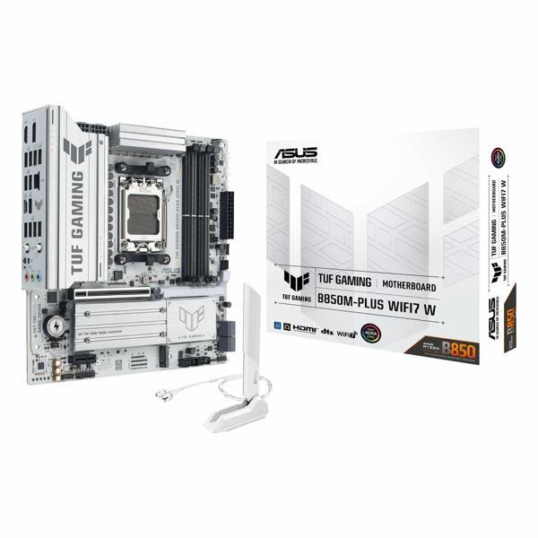 Asus TUF Gaming B850M-Plus WiFi7 W DDR5 (8000MHz)OC M.2 HDMI/DP/USB-C PCIe 5.0 AM5 mATX Anakart - Image 1
