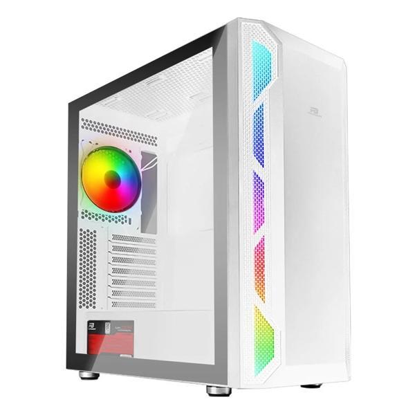PowerBoost VK-G3701W USB 3.2 ARGB ATX Mid Tower Beyaz Kasa - Image 1