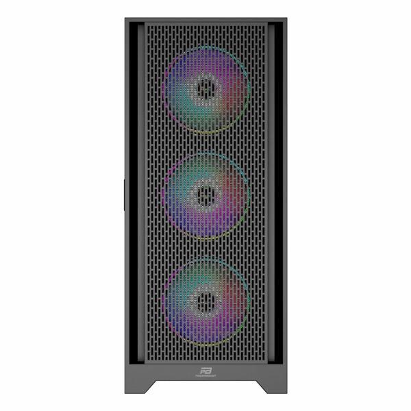 PowerBoost PB-P1600B USB 3.2 ARGB eATX Mid Tower Siyah Kasa - Image 1