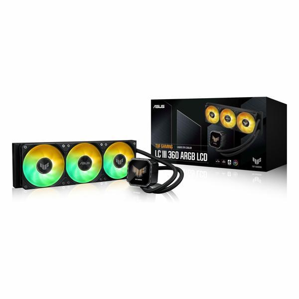 Asus TUF Gaming LC III 360 ARGB LCD 360mm AM5/1851P Siyah İşlemci Sıvı Soğutucu - Image 1