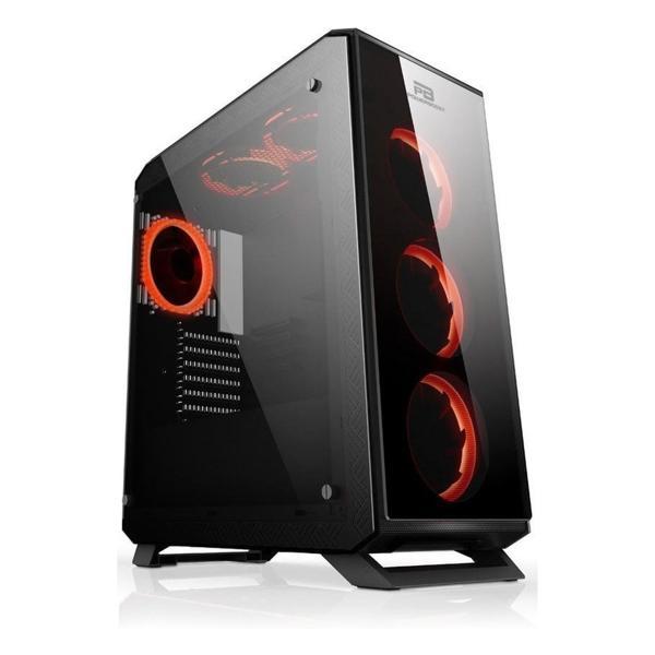 PowerBoost VK-G3903S USB 3.2 RGB ATX Mid Tower Siyah Kasa - Image 1