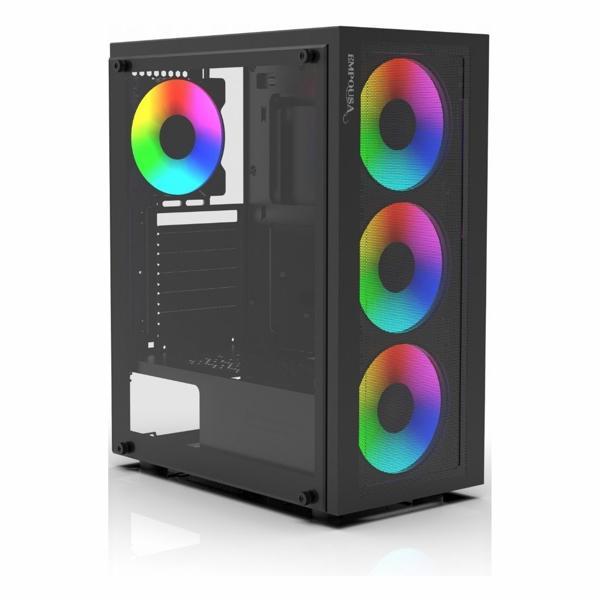 Inca Empousa EMG-15XN 650W USB 3.2 ARGB ATX Mid Tower Siyah Kasa - Image 1