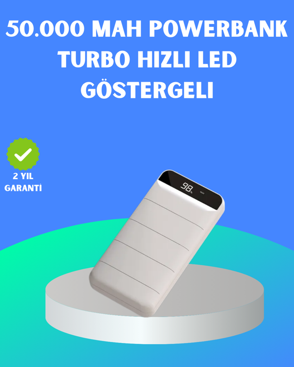 22.5W PD Destekli Taşınabilir Şarj Cihazı Çoklu Çıkışlı Model Powerbank - Image 1