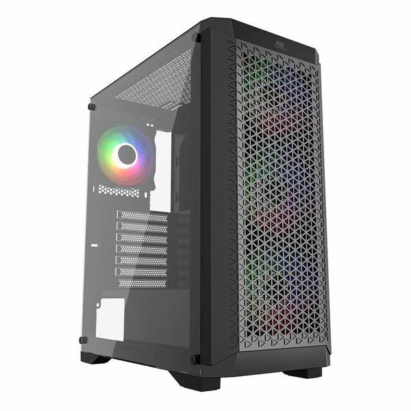 PowerBoost PB-PS5847B 600W 80+ USB 3.2 LED ATX Mid Tower Siyah Kasa - Image 1