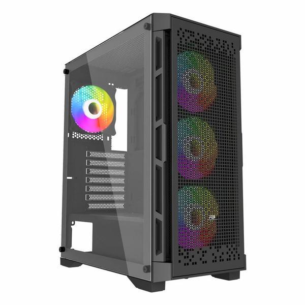 PowerBoost PB-PS7840B 600W USB 3.2 LED ATX Mid Tower Siyah Kasa - Image 1