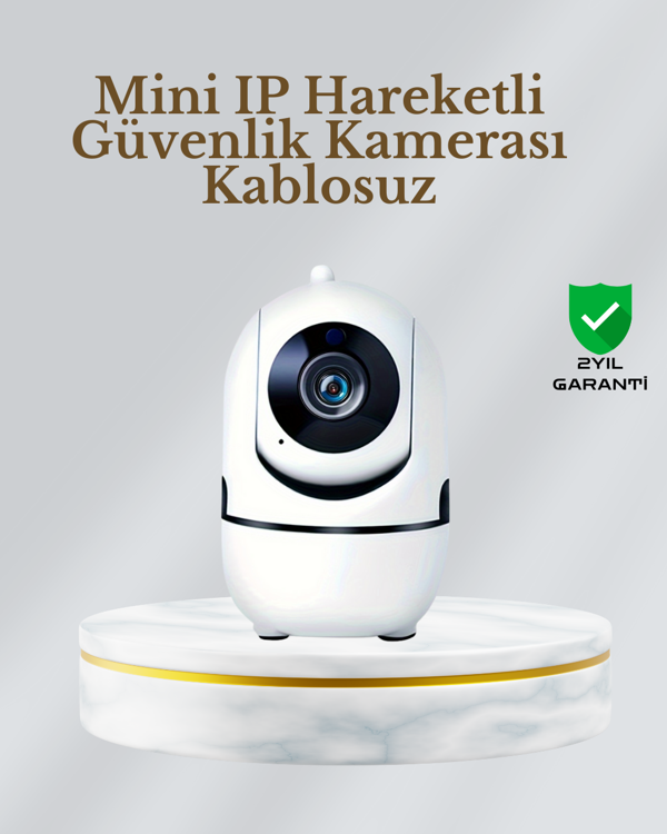 360° Dönen Akıllı WiFi Kamera – Uzaktan Kontrol ve İki Yönlü Ses Özellikli - Image 1