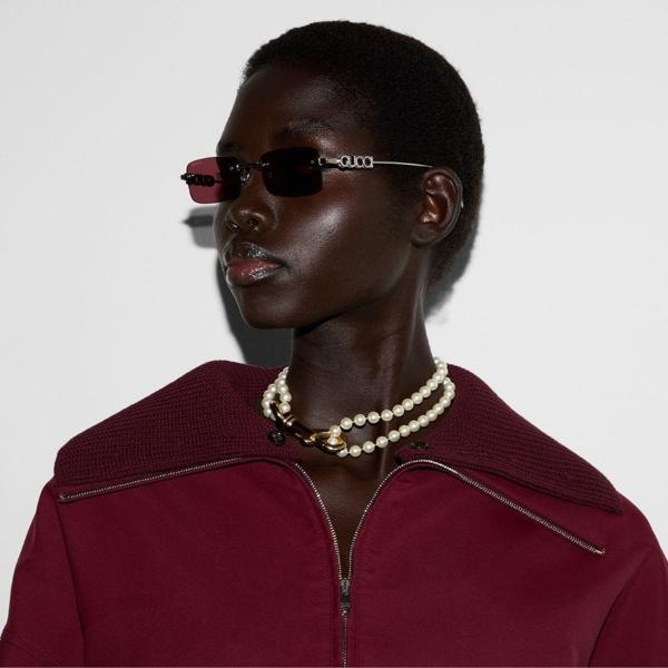 Gucci güneş gözlüğü gg1808s 004 52-20 (Taşlı Logo) / kadın güneş gözlüğü - Image 1