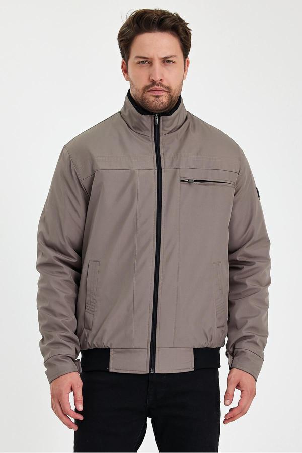 Sivaist Krem İçi Kalın Kürklü Hakim Yakalı Rüzgar Ve Su Geçirmez Mont&Kaban - Image 1