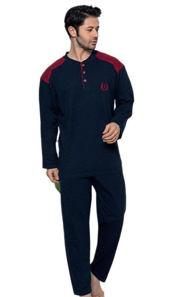 Dario Monte Kışlık İnterlok Kumaş Büyük Beden Erkek Pijama Takımı 3XL–5XL - Image 1