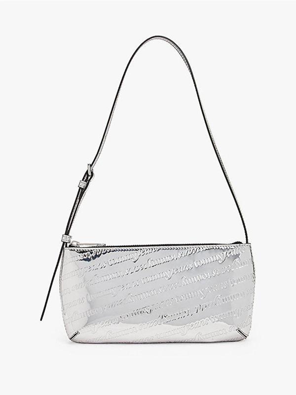 Tommy Hilfiger TJW Must Metalik Omuz Kadın Gri Omuz Çantası AW0AW180090IN - Image 1