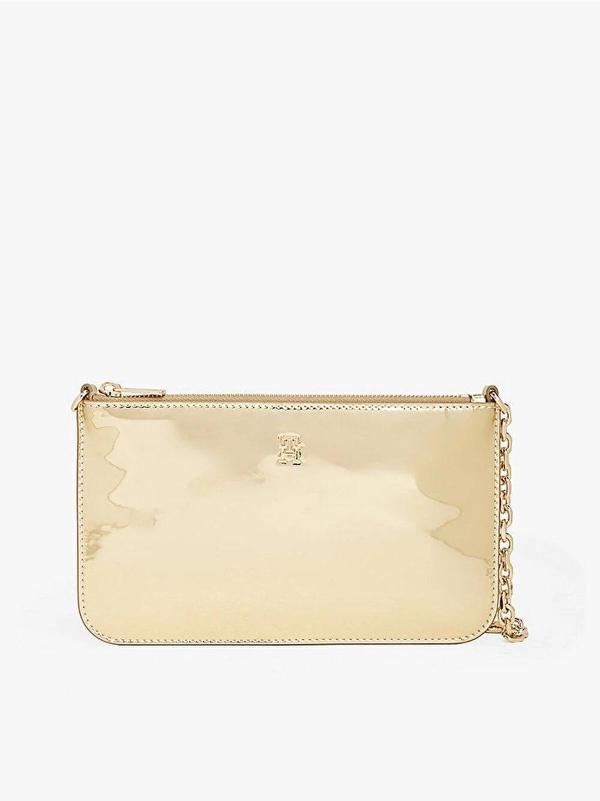 Tommy Hilfiger TH Icon Metalik Zincirli Omuz Kadın Gold Cüzdan AW0AW182190HS - Image 1
