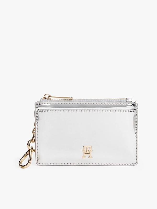 Tommy Hilfiger Uzun Metalik Kredi Kadın Gri Cüzdan AW0AW18038PE6 - Image 1