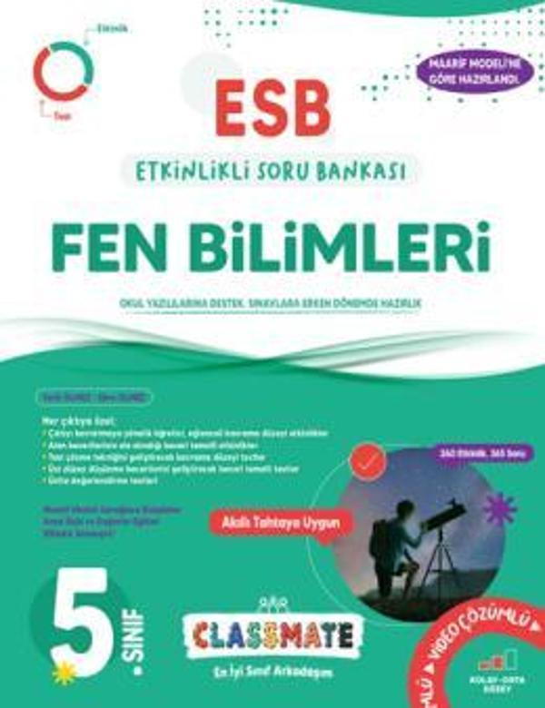 Okyanus 5. Sınıf Classmate (ESB) Fen Bilimleri Etkinlikli Soru Bankası Okyanus Yayıncılık - Bi bigelio - Image 1