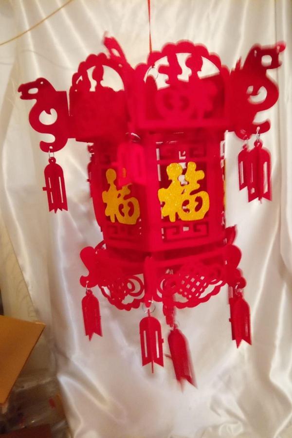 Feng Shui Ejderha Yılı Abajur Budha Buda Sokak Süsü Çin Feneri Japon Feneri Tak Koruyucu Noel - Image 1