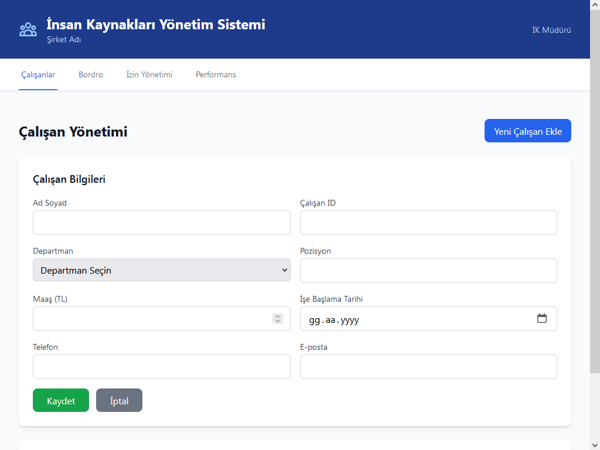 İK Yönetim Sistemi - Image 1