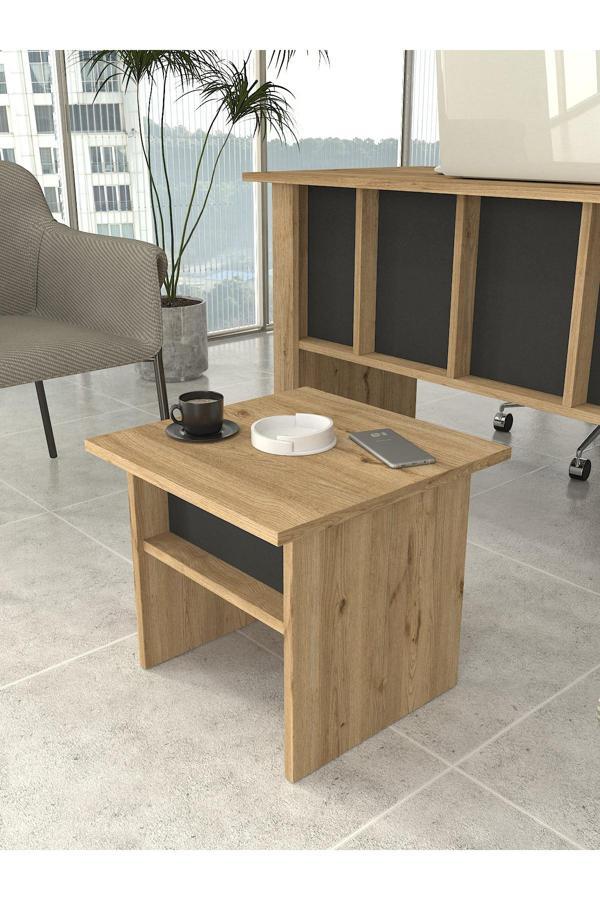 Nika Ofis Sehpası Orta Sehpa Antrasit - Sepet - Image 1