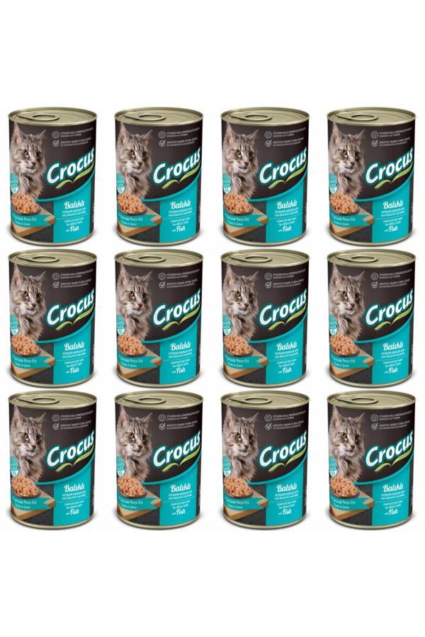 Crocus Sos İçinde Ton Balıklı Yetişkin Kedi Konservesi 400Gr - 12 Adet - Image 1