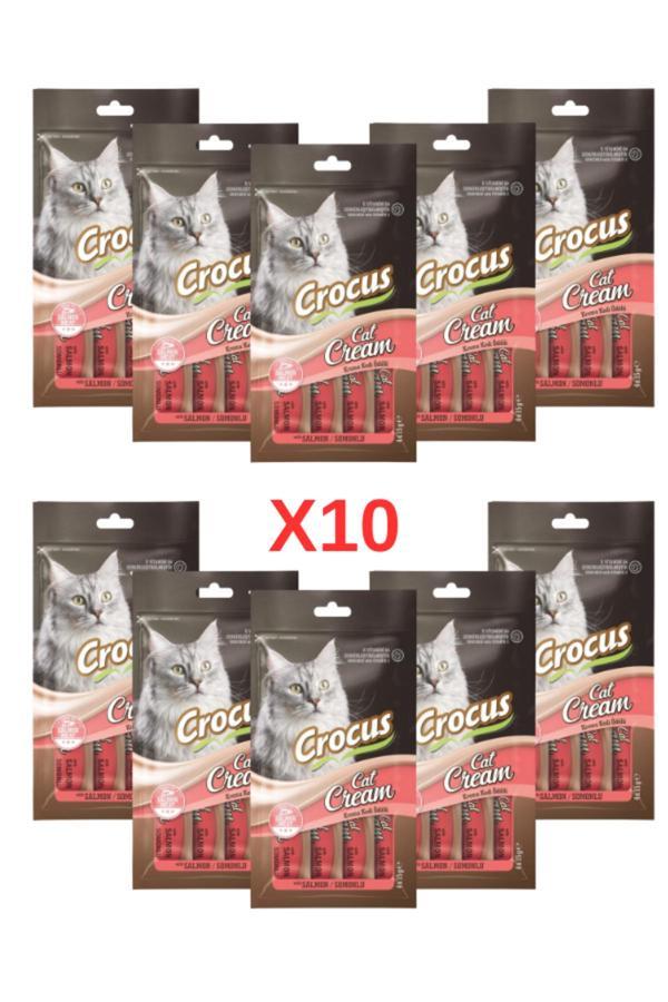 Crocus Somonlu Krema Kedi Ödülü 4X15 Gr. 10 Adet - Image 1