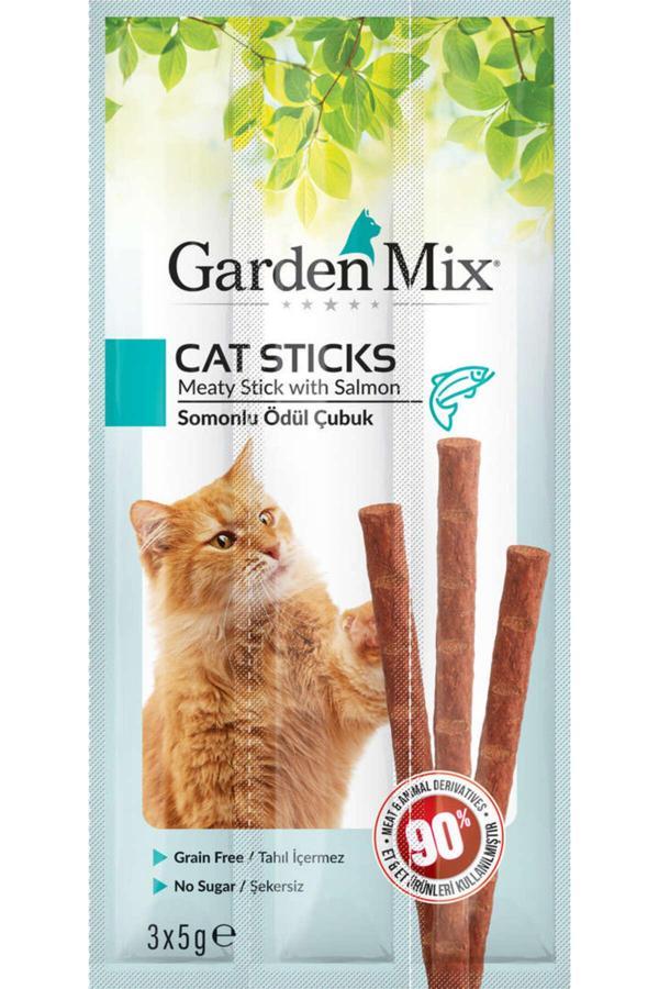 Garden Mix Mtxdpn Somonlu Kedı Stıck Ödül 3 X 5Gr X (212618) 5 Adet - Image 1