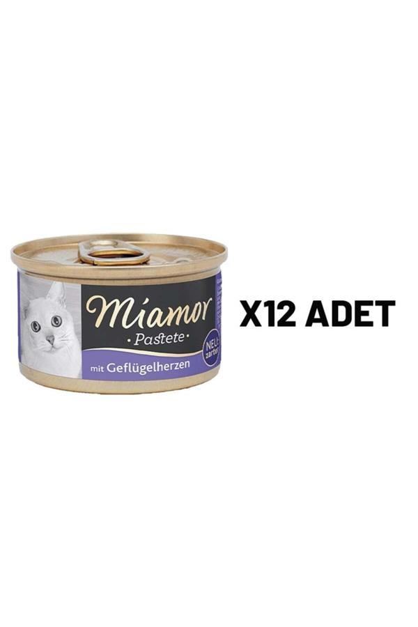Miamor Mıamor Pastete Kedi Yürekli 85 Gr X 12 Adet - Image 1